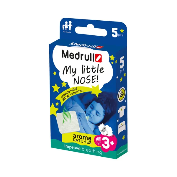 Aroomiplaaster My Little Nose, MEDRULL, 5 tk