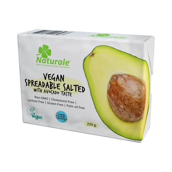 Avokaado maitsega vegan määre soolaga laktoosivaba, NATURALE, 200 g