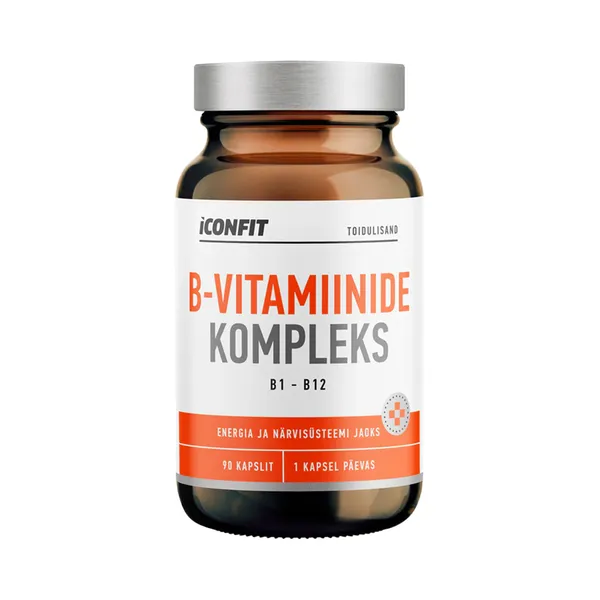 B-vitamiini kompleks (B1 - B12) N90, ICONFIT, 45 g