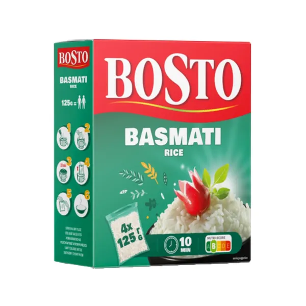 Basmati riis BOSTO  4x125g