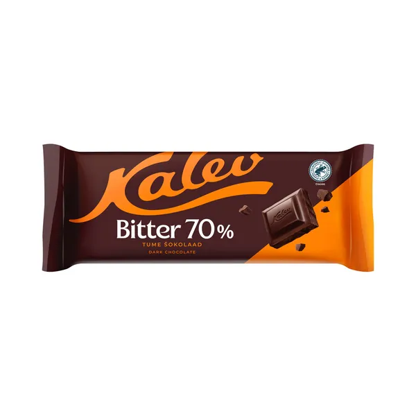 Bitter 70% tume šokolaad, KALEV, 190 g