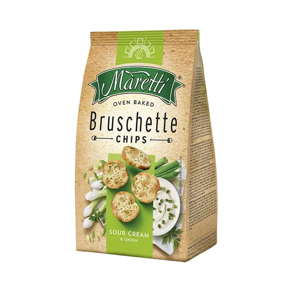 Bruschetta-krõpsud hapukoore ja sibulaga, MARETTI, 70 g