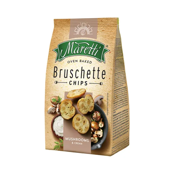 Bruschetta-krõpsud seente ja koorega, MARETTI, 70 g