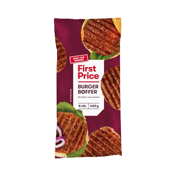 Burgeripihvid, FIRST PRICE, 400 g