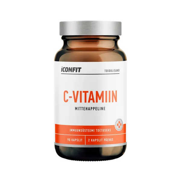 C-vitamiin mittehappeline, kapslid 800mg N90, ICONFIT, 103 g