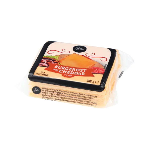Cheddar burgerijuust, viilutatud, GESTUS, 200 g