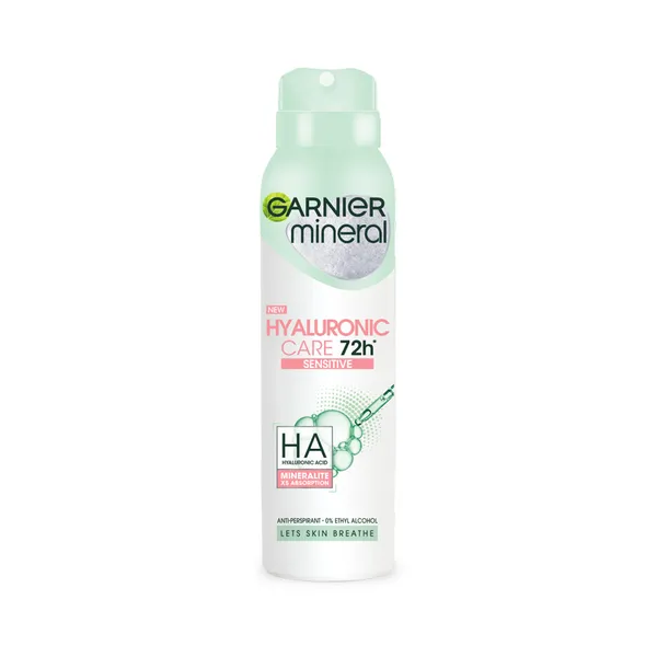 Deodorant Mineral Women, Hyaluronic Care, GARNIER, 150 ml