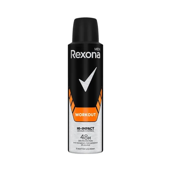 Deodorant Workout meestele, REXONA, 150 ml