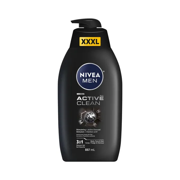 Dušigeel Active Clean meestele, NIVEA MEN, 887ml