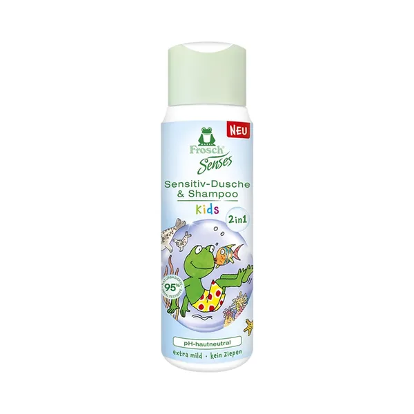 Dušigeel ja šampoon lastele, FROSCH, 300 ml