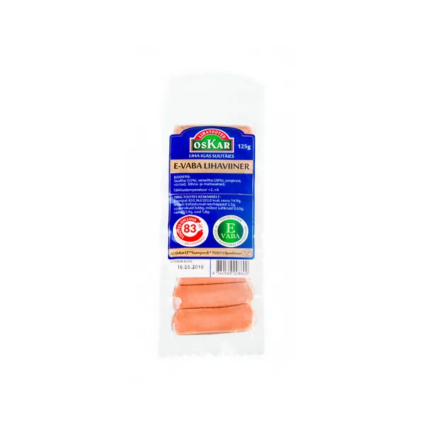 E-vaba Lihaviiner, OSKAR, 125 g