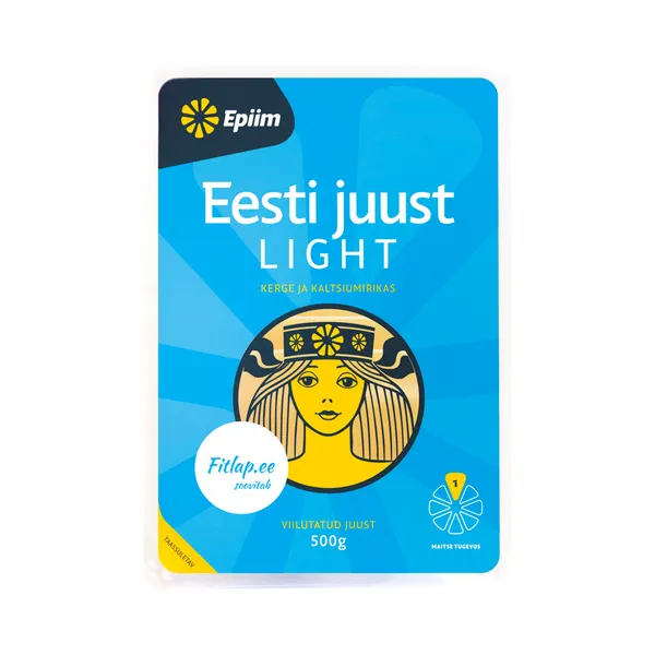 Eesti juust light viilutatud laktoosivaba, EPIIM, 500 g