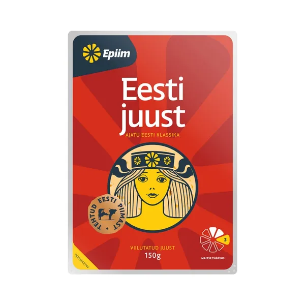 Eesti juust viilutatd laktoosivaba, EPIIM, 150 g