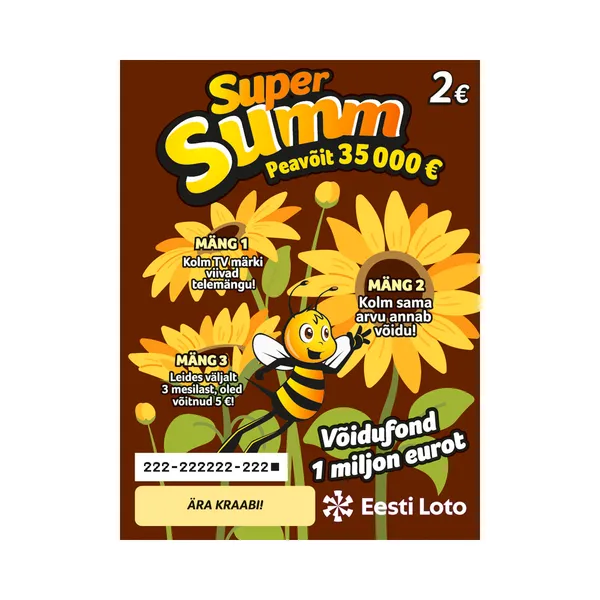 Eesti Loto SuperSumm 13, 1 tk