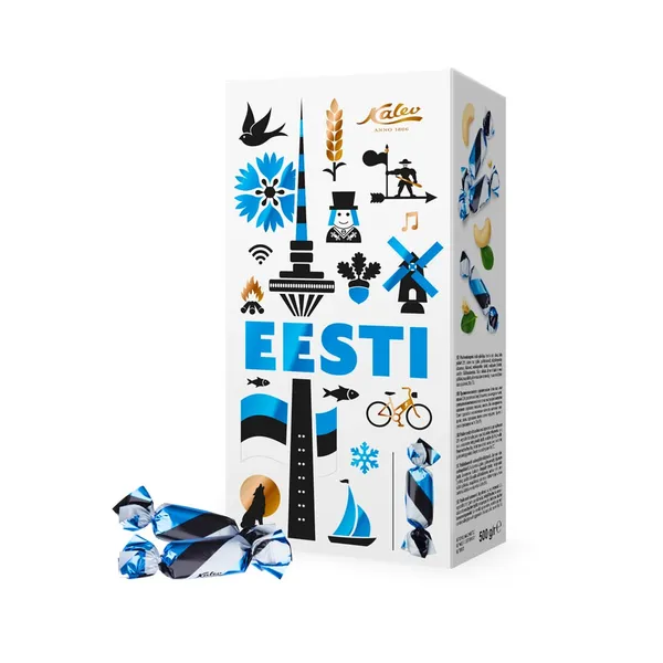 Eesti pralineekompvek india pähkliga, KALEV, 500 g