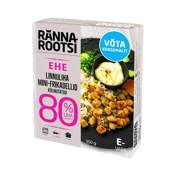 EHE linnuliha mini-frikadellid (E-vaba), RANNAROOTSI, 350 g