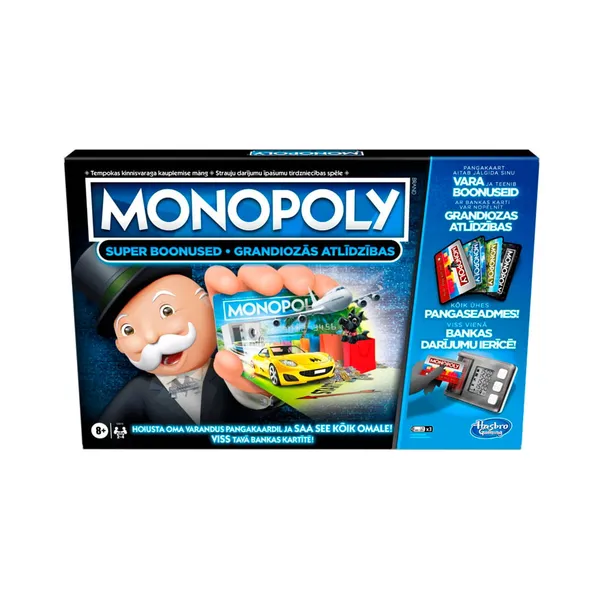 Elektrooniline lauamäng pangakaartidega, MONOPOLY, 1 tk