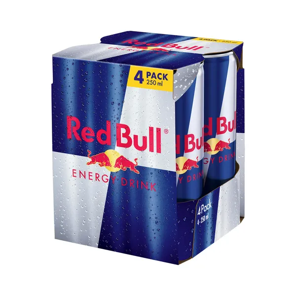 Energiajook 4-pakk, RED BULL, 4 x 250 ml