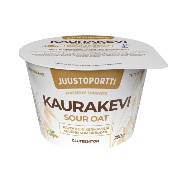 Fermenteeritud maitsestamata kaerakreem laktoosivaba, FRIENDLY VIKING´S, 200 g