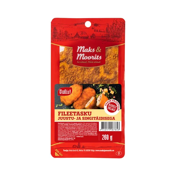 Fileetasku juustu- ja singitäidisega, MAKS&MOORITS, 260 g