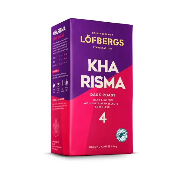 Jahvatatud kohv LÖFBERGS Kharisma, röstimisaste 4, 500g, 100% Araabika