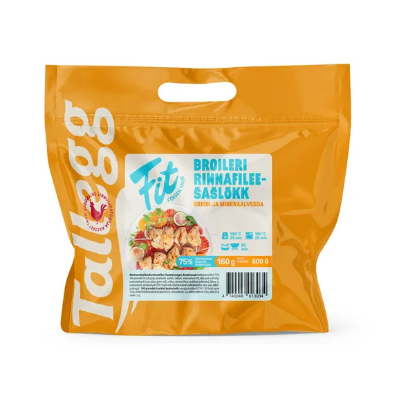 Fit Broilerifileešašlõkk greibi ja mineraalveega, TALLEGG, 800 g