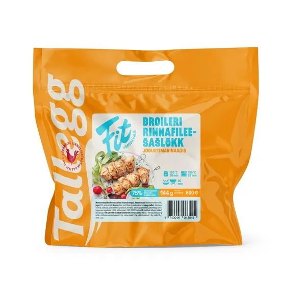 Fit Broilerifileešašlõkk jogurtimarinaadis, TALLEGG, 800 g