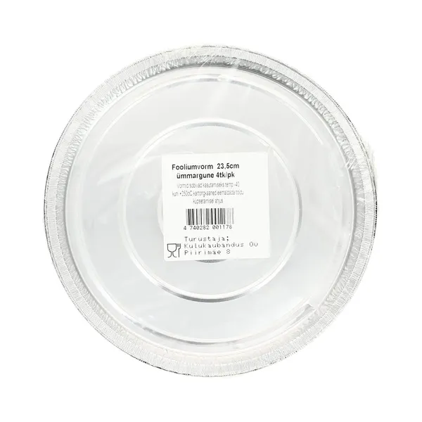 Fooliumküpsetusvorm 23 cm, 4 tk