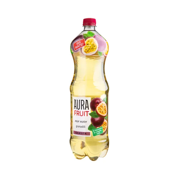 Gaseerimata granadillimaitseline near water, AURA FRUIT, 1,5 l