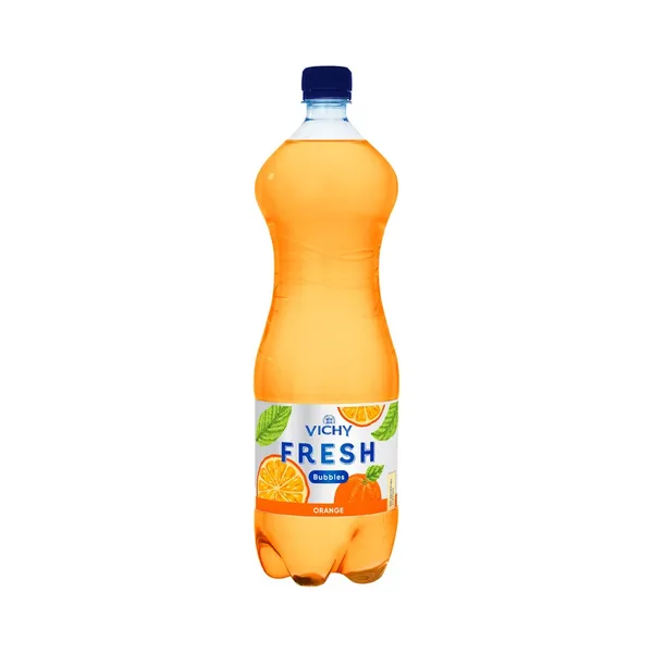 Gaseeritud apelsinimaitseline vesi, VICHY FRESH BUBBLES, 1,5 L
