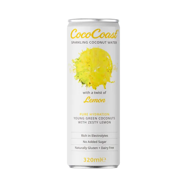 Gaseeritud kookosvesi Lemon, , 320 ml