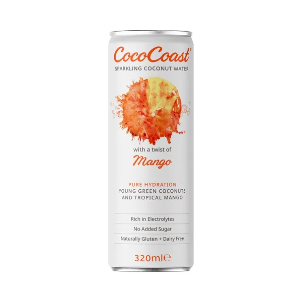 Gaseeritud kookosvesi Mango, , 320 ml
