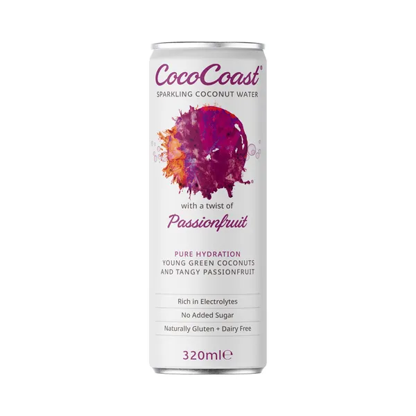 Gaseeritud kookosvesi Passionfruit, , 320 ml