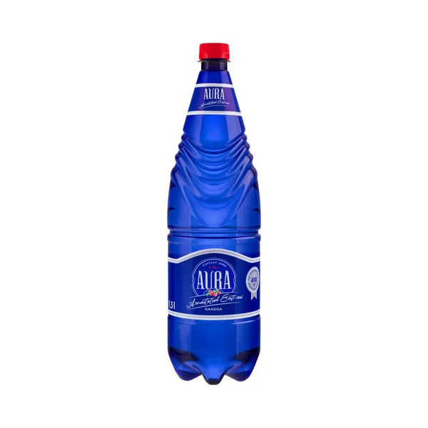 Gaseeritud vesi pohlamaitseline, AURA, 1,5 L