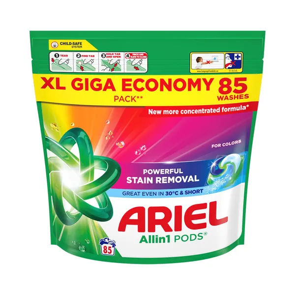Geelkapslid ARIEL Color, 85 pk, ARIEL, 85 tk