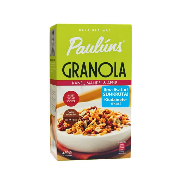 Granola kaneeli ja õuna, PAULUN´S, 450 g