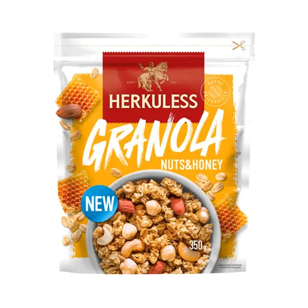 Granola müsli pähklite ja meega, HERKULESS, 350 g