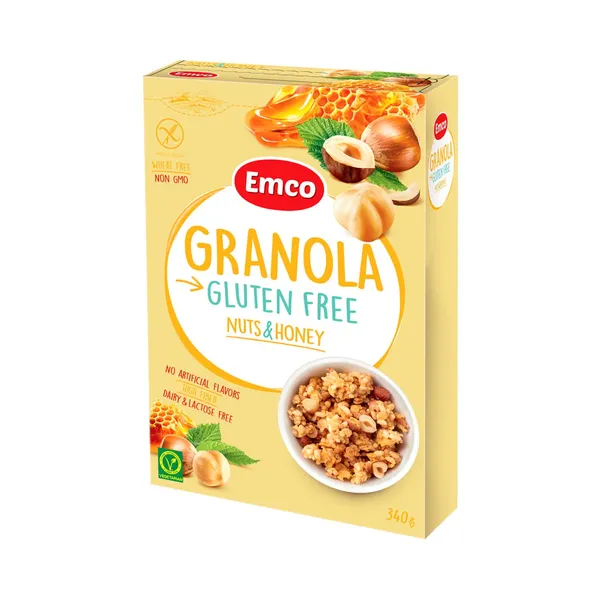 Granola sarapuupähklite ja meega, EMCO, 340 g