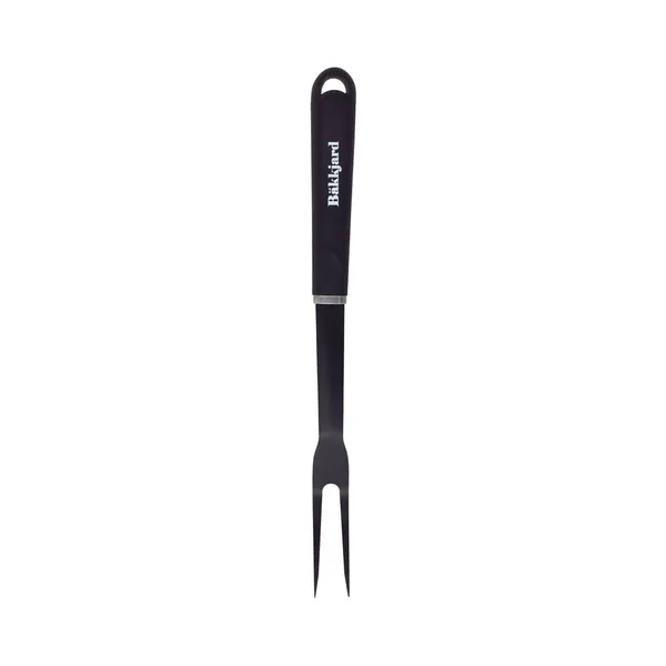 Grillimiskahvel must 41cm, plastikust käepide, BÄKKJARD, 1 tk