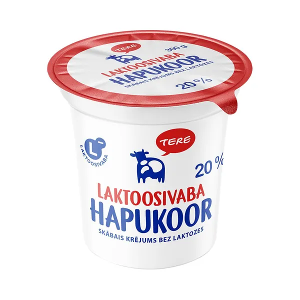 Hapukoor 20% laktoosivaba, TERE, 300 g
