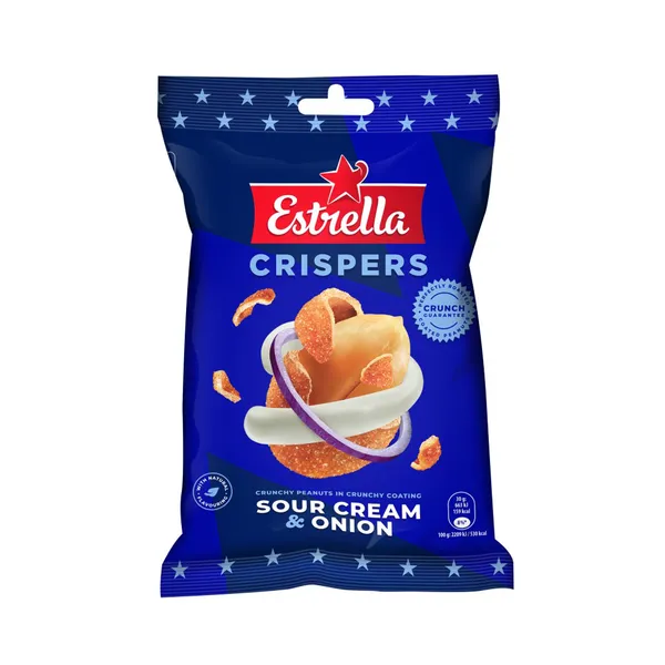 Hapukoore-sibula maitselised maapähklid, ESTRELLA, 140 g
