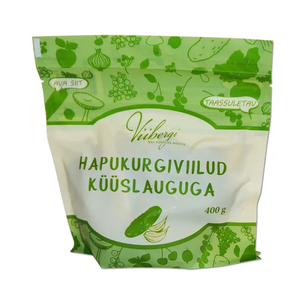 Hapukurgiviilud küüslauguga, VIIBERGI, 400 g
