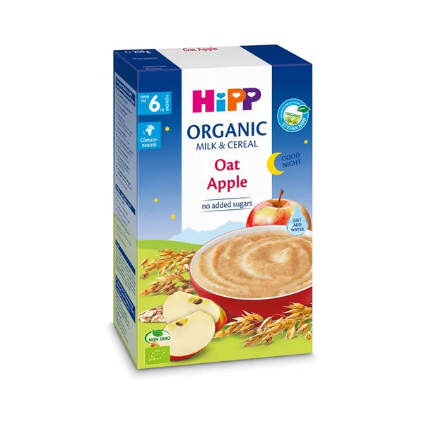 Head Ööd piimapudrupulber kaera-õuna mahe 6+, HIPP, 250 g