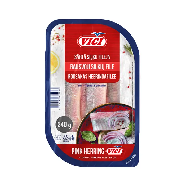 Heeringafilee külmsuitsu roosakas, VICI, 240 g