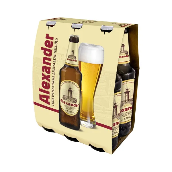 Hele õlu Alexander 6-pakk, ALEXANDER, 6 x 500 ml pudel