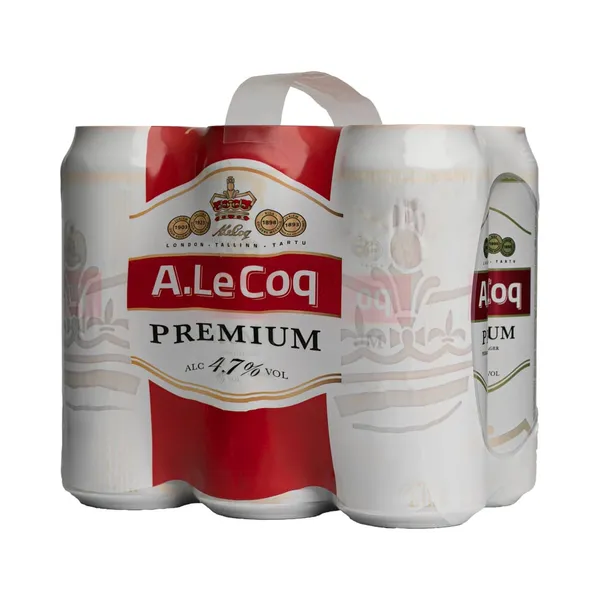 Hele õlu Premium 6-pakk, A. LE COQ, 6 x 500 ml purk