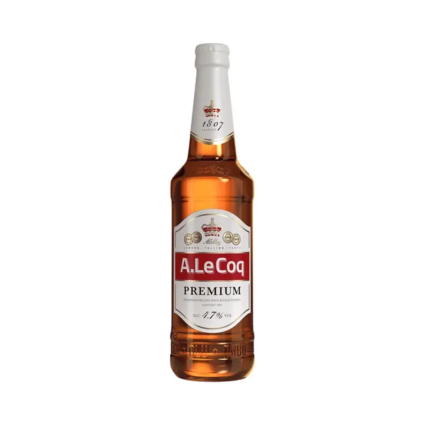 Hele õlu Premium, A. LE COQ, 500 ml pudel