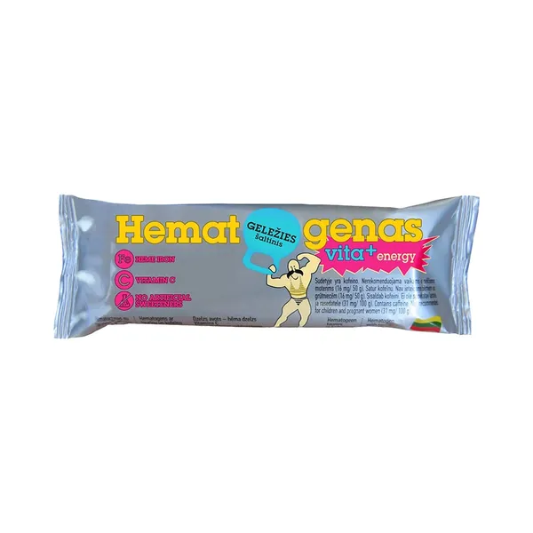 Hematogeen vita+ energy, HEMATOGEEN, 50 g