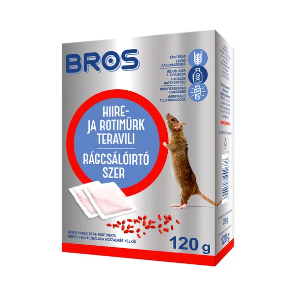 Hiire- ja rotimürk teravili, BROS, 120 g