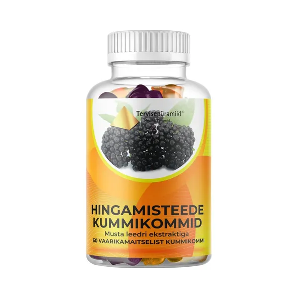 Hingamisteede kummikommid N61, TERVISEPÜRAMIID, 120 g